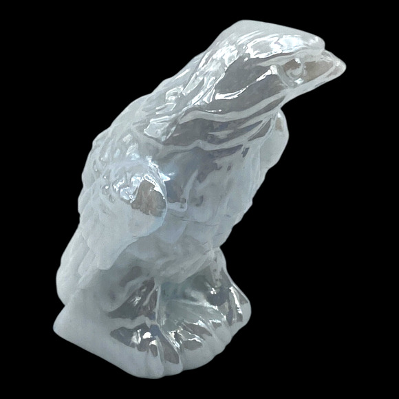 Bernie the Eagle Figurine Boyds Glass 1992 Columbus White Carnival - Picture 9 of 13